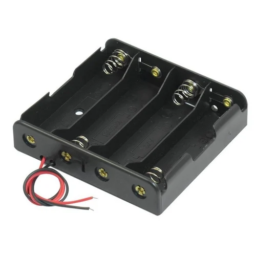 4-Cell Battery Holder – Compact Power Solution for Electronics