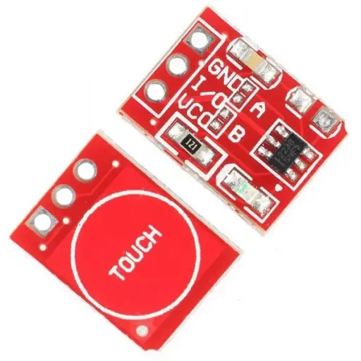 1-Channel Touch Sensor Module (Red) – Capacitive Touch Input
