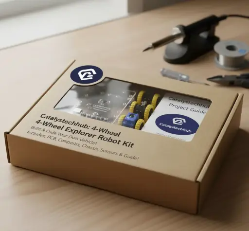 4-Wheel Robotics Kit – DIY Smart Robot Car Chassis Set